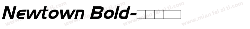 Newtown Bold字体转换